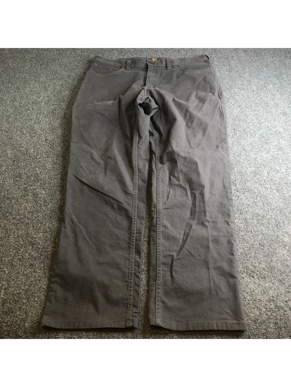Carhartt Pants Mens 34x30 Gray Rugged Flex Relaxed Fit Canvas Work Cotton